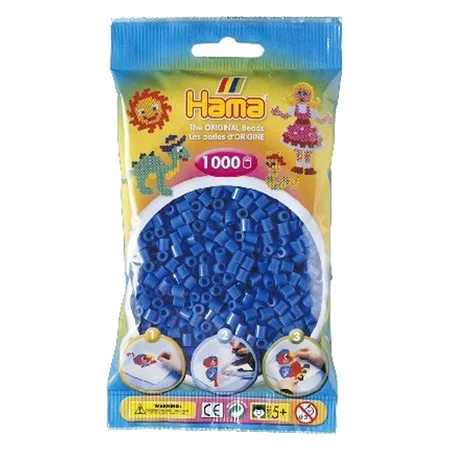 Hama perler 1000 stk blå, frv 09