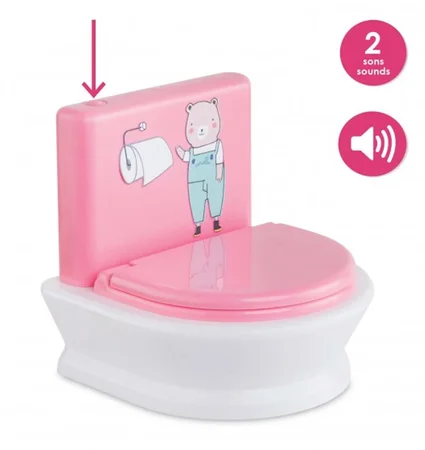 Corolle dukketilbehør, interaktivt toilet