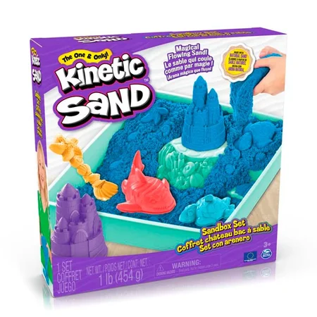Kinetic Sand sandkassesæt, blå
