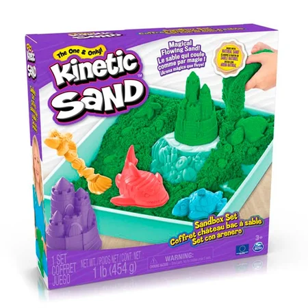 Kinetic Sand sandkassesæt, grøn