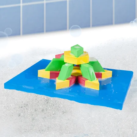 BathBlocks badelegetøj, Byg flydende mønstre i vandet
