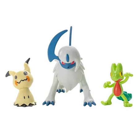Pokemon battle figursæt - Treecko, Mimikyu og Absol