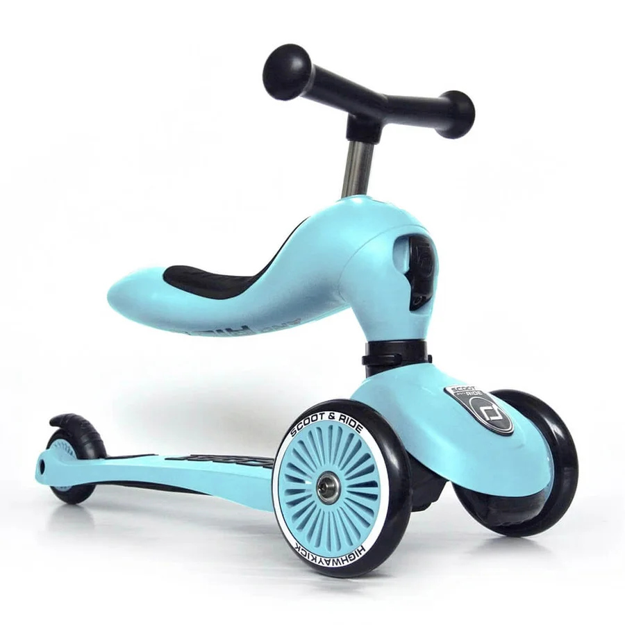 Scoot and Ride 2-i-1 løbehjul, Highway Kick 1 - blueberry