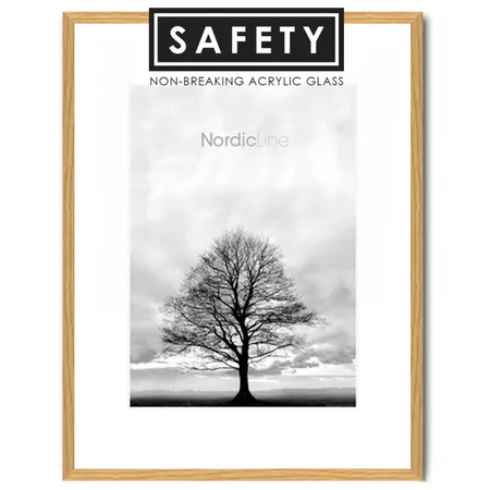 Ramme Nordic Line Safety, slim oak - 50x70