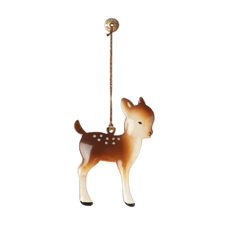 Maileg metal juleophæng, lille bambi 