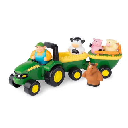 John Deere traktor med dyr og lyde