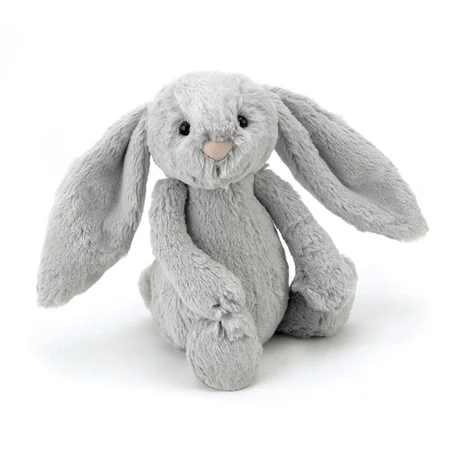 Jellycat Bashful kanin, silver 31 cm