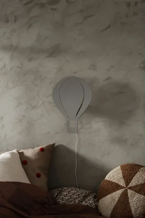 Ferm Living væglampe, luftballon grå