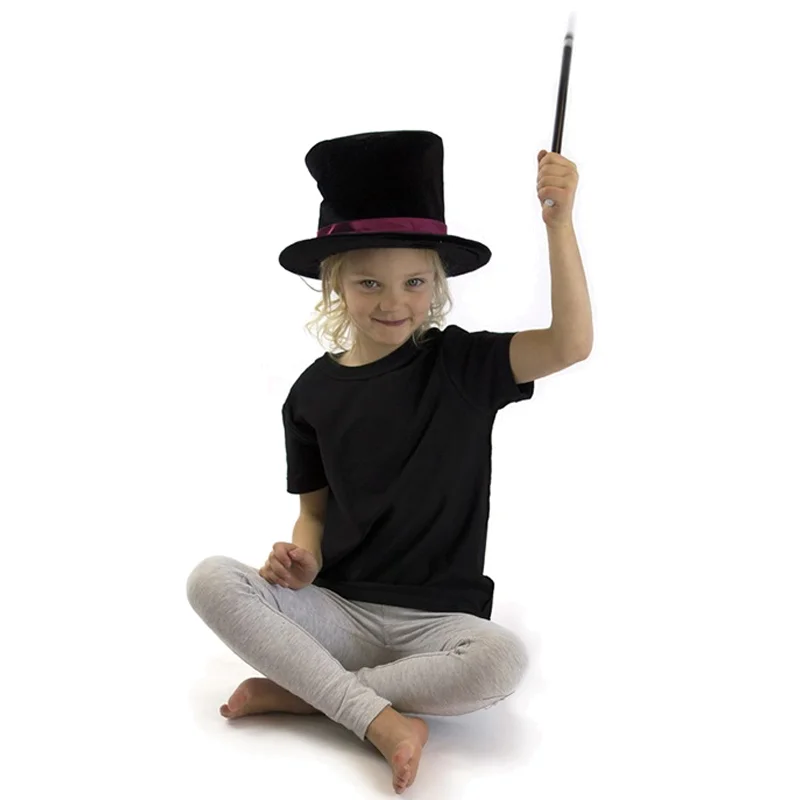 Tryllekunstner hat og tryllestav