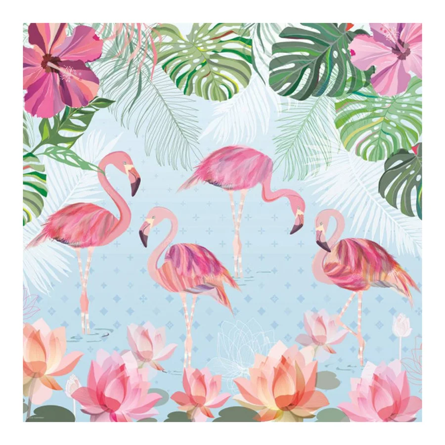 Heye Puslespil, Flamingoer og liljer - 1000 brikker