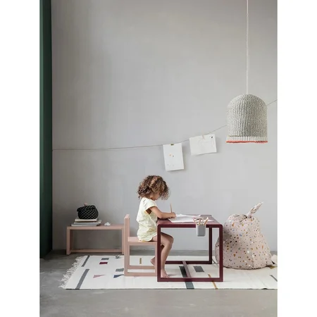 Ferm Living børne bord, Little Architect - bordeaux