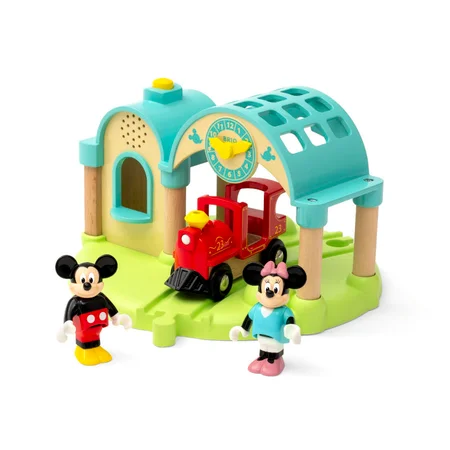 Brio togstation m.Mickey Mouse
