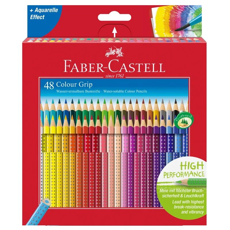 Faber-Castell grip akvarel farveblyanter, 48 stk
