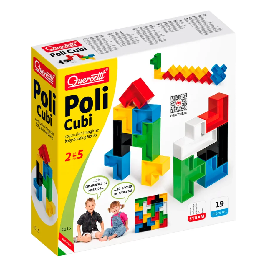 Quercetti Poli cubi byggeblokke