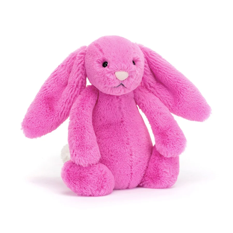 Jellycat bashful kanin, Hot Pink - 18 cm