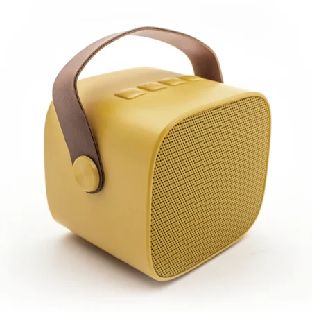 Lalarma trådløs højtaler med trådløs mikrofon, gul