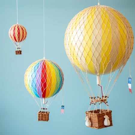 Authentic Models luftballon 18 cm - regnbue