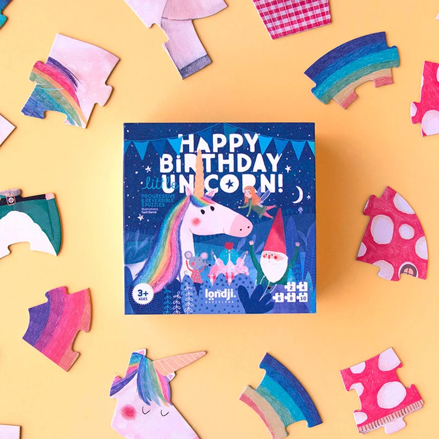 Londji puslespil, happy birthday unicorn