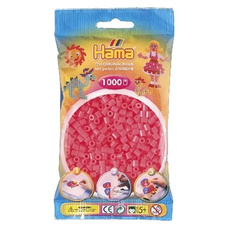 Hama perler 1000 stk neon coral, frv 33