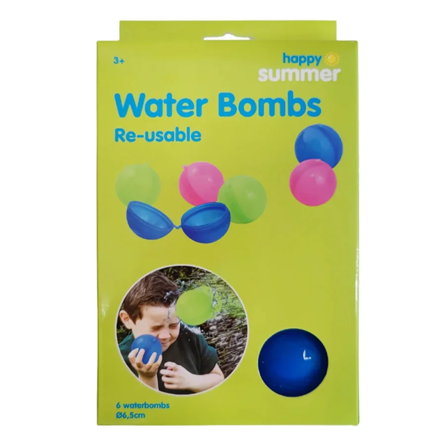 6-pak genanvendelige vandbombebolde