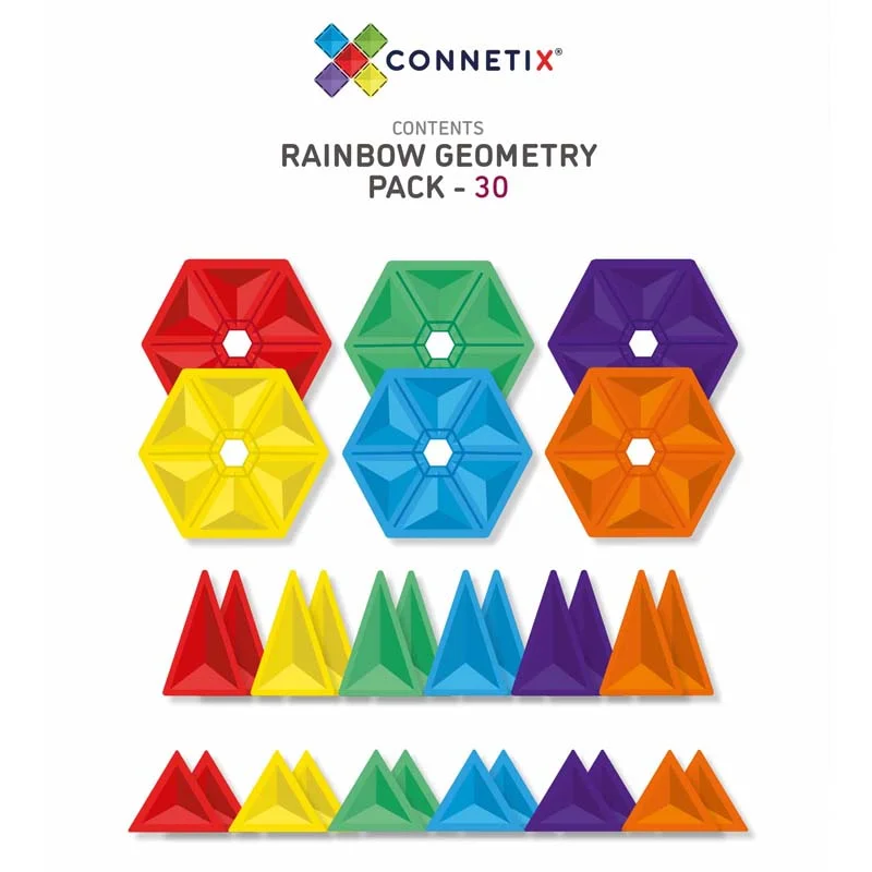 Connetix byggemagneter, Geometry - 30 dele