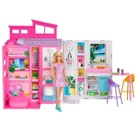 Barbie sammenfoldelig dukkehus, Barbie og legesæt
