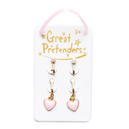Great Pretenders 2-pak clip-on øreringe, Boutique Cute & Classy