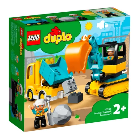 LEGO® DUPLO Lastbil og gravemaskine på larvefødder