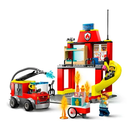 LEGO® CITY Brandstation og brandbil