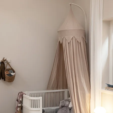 Sebra vægmonteret sengehimmel-holder, classic white