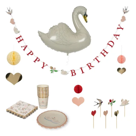 Konges Sløjd Svane Fødselsdagssæt, swan