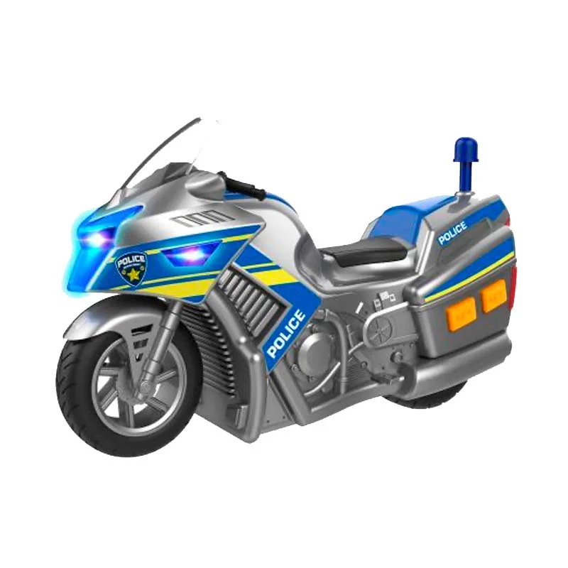 Teamsterz politi-motorcykel med lys og lyd