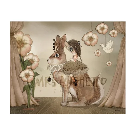Mrs Mighetto plakat, Miss Poppy - 50 x 40 cm