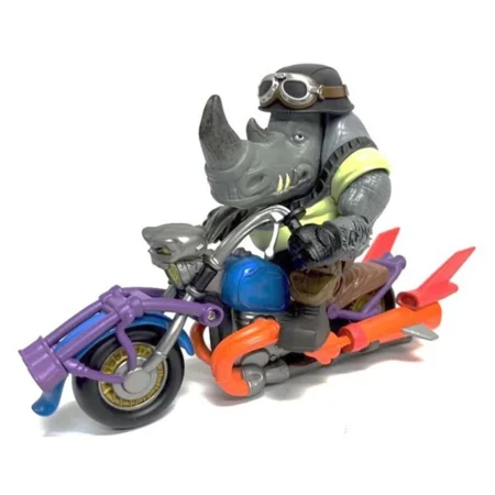Ninja Turtles Mutant Mayhem Rocksteady med cykel