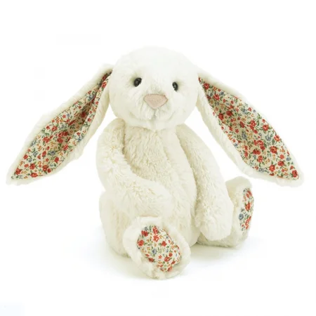 Jellycat bamse, Bashful kanin blossom råhvid - 31 cm