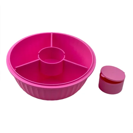 Yumbox poke bowl madkasse med skillevæg, guava pink