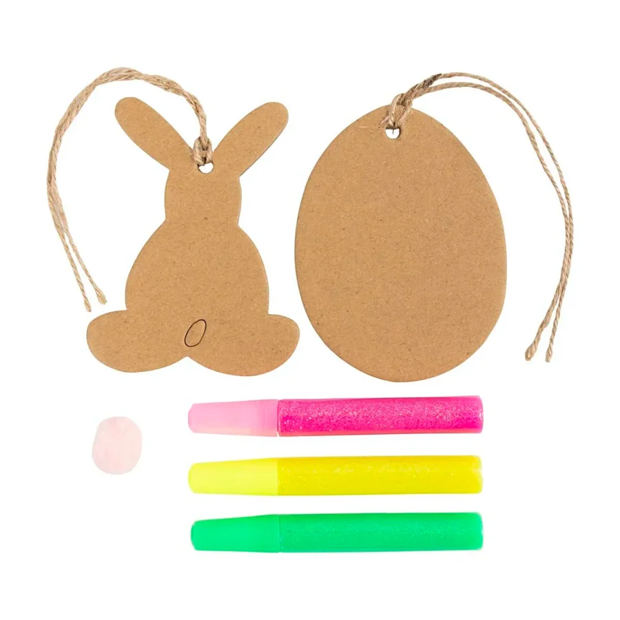 Creativ Company mini DIY kit dekoration, æg og hare