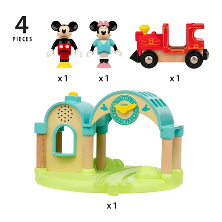 Brio togstation m.Mickey Mouse