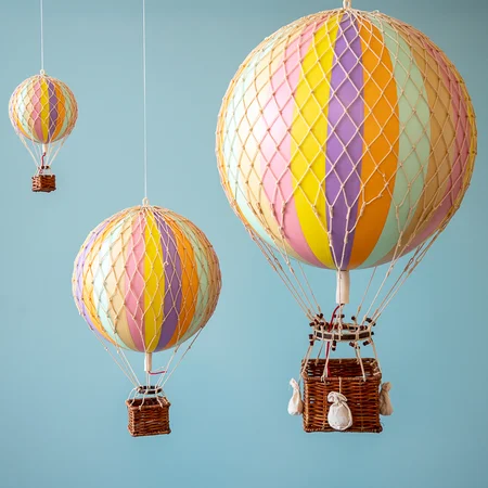 Authentic Models luftballon 18 cm - pastel regnbue
