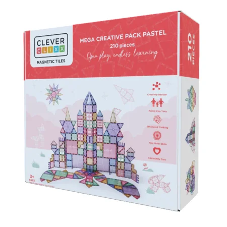 Cleverclixx Mega Creative pakke 210 dele, pastel