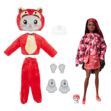 Barbie Cutie Reveal, killing i rød panda-dragt