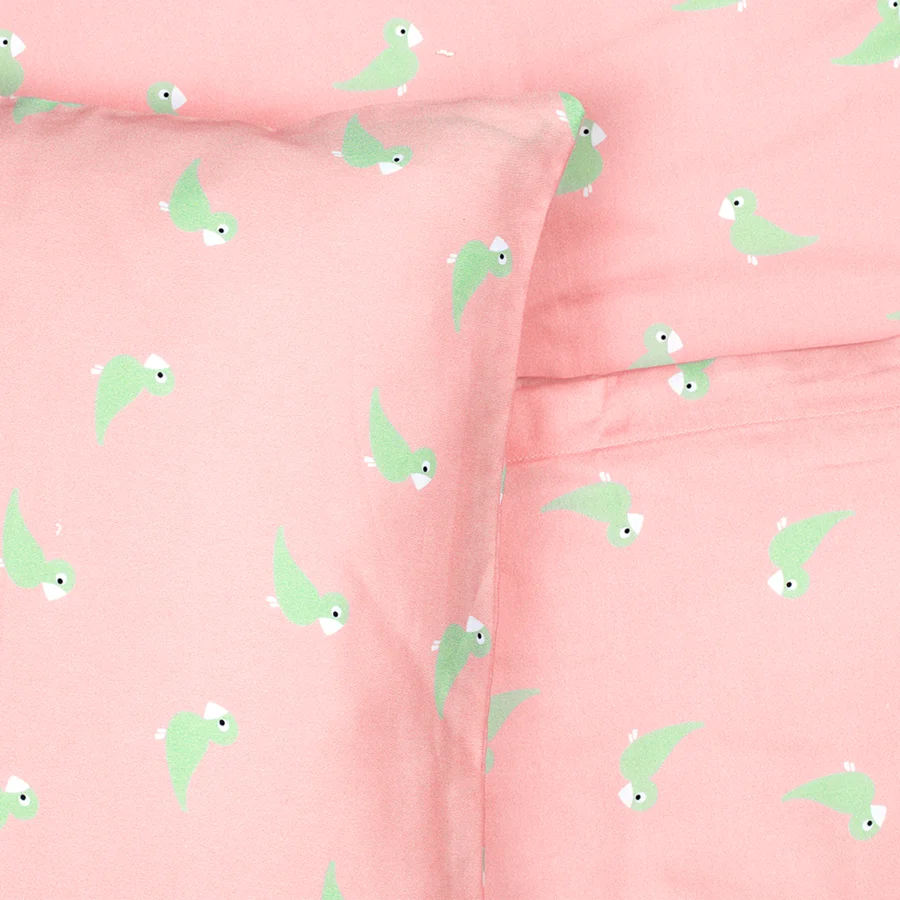 Kay Bojesen junor sengetøj, sangfugl - rosa