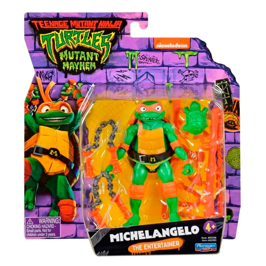 Ninja turtles mutant mayhem basisfigur, Michelangelo