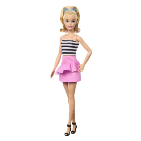 Barbie Fashionista dukke, sort/hvid klassisk