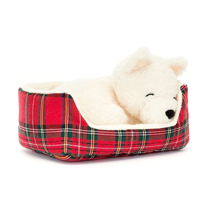 Jellycat Play, Napping Nipper, Westie 10 cm