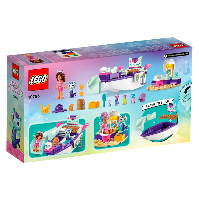 LEGO® GABBY´S DOLLHOUSE, Gabby og Havkats skib og spa