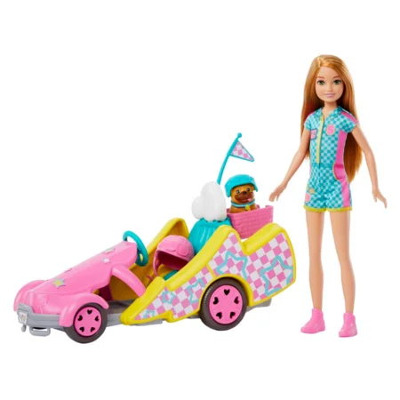 Barbie Stacie-dukke og gokart