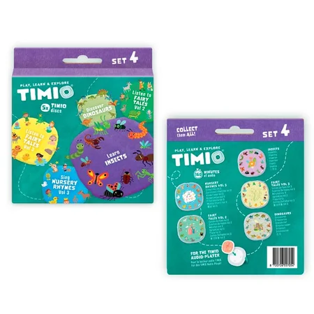 Timio disc Set 4 - Børnesange, eventyr, dinosaurer og små insekter