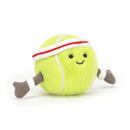 Jellycat Fun, Amuseable sports tennis bold, 9 cm