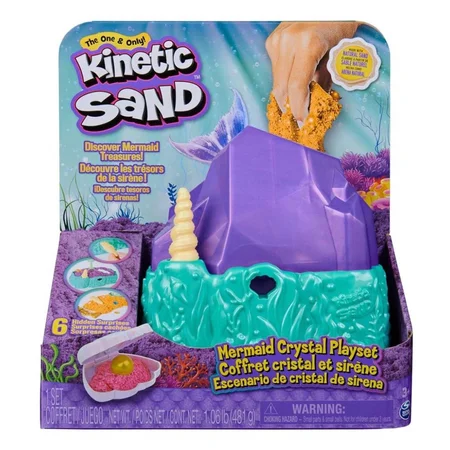 Kinetic Sand Havfrue Crystal legesæt